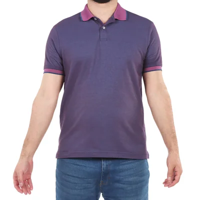 Playera Polo Slim Fit Detalle Cuello Carlo Corinto Hombre