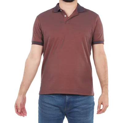 Playera Polo Slim Fit Cuello Detalle Carlo Corinto Hombre