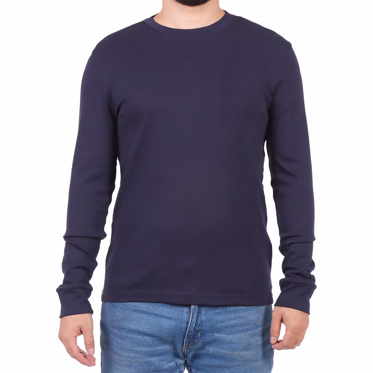 Playera Manga Larga Algodón Cuello Redondo Ovs Hombre