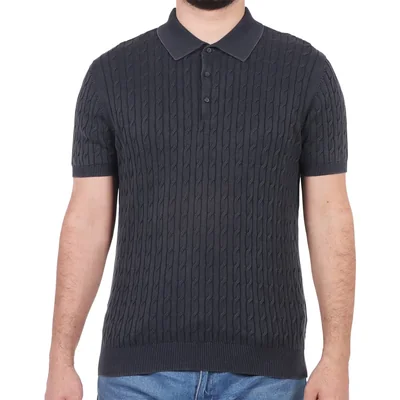 Playera Polo Tejido Trenzado Manga Corta Golf Ovs Hombre