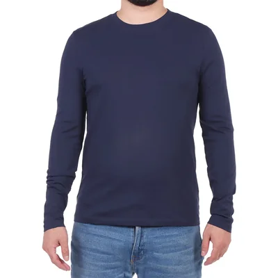 Playera Manga Larga Algodón Cuello Redondo Ovs Hombre