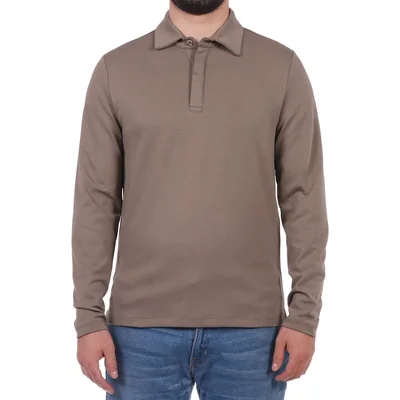Playera Polo Manga Larga Casual Ovs para Hombre