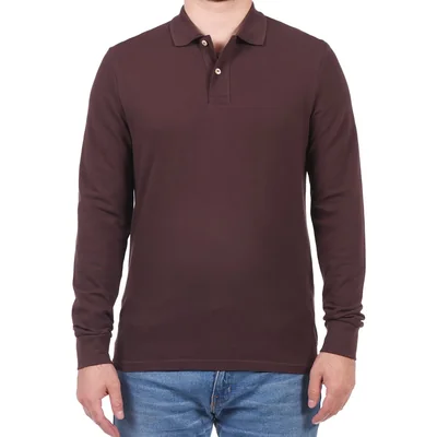Playera Polo Algodón Manga Larga Clásica Ovs para Hombre