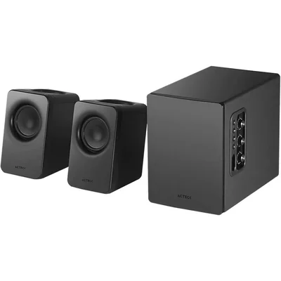 Bocinas acteck bs495 inalambrico sonido 2.1 60w negro