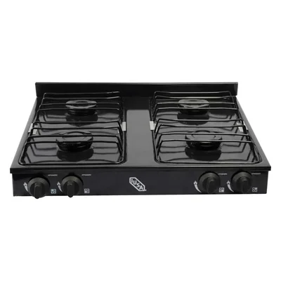 Parrilla a gas 4 quemadores caper negra