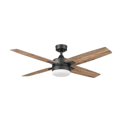 Coolfan Ventilador de Techo de 50 Pulgadas con Luz LED y 4 Aspas de Madera Reversibles con Control Remoto