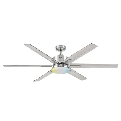Coolfan Ventilador de Techo de 62 Pulgadas` con Luz LED y 6 Aspas Reversibles con Control Remoto