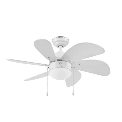Coolfan Ventilador de Techo con Luz de 30 Pulgadas con 6 Aspas y Control de Cadena