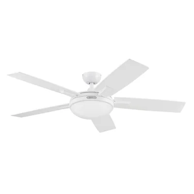 Coolfan Ventilador de Techo de 52 Pulgadas con Luz y 5 Aspas Reversibles con Control Remoto, Modelo Altano