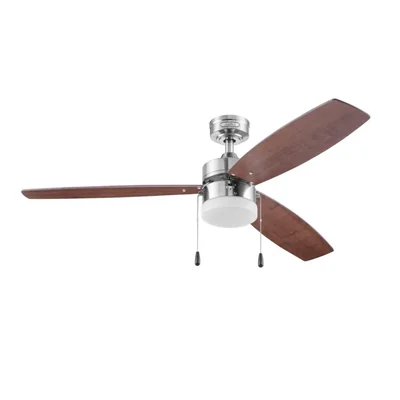 Coolfan Ventilador de Techo de 52 Pulgadas con Luz LED y 3 Aspas Reversibles con Control de Cadena, Modelo Eliseo
