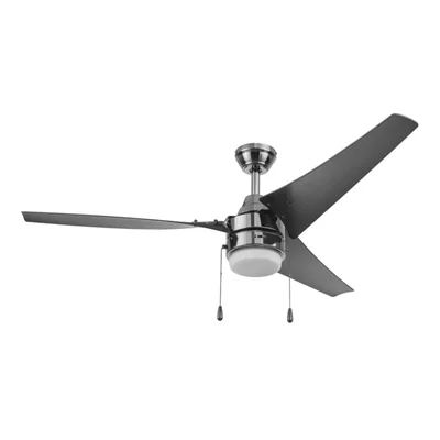Coolfan Ventilador de Techo de 52 Pulgadas para Interior y Exterior con Luz, Control de Cadena y 3 Aspas, Modelo Fénix