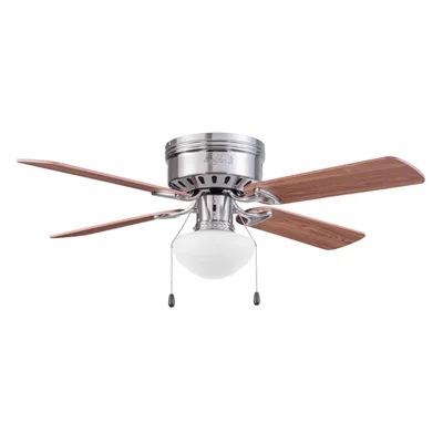 Coolfan Ventilador de Techo de 42 Pulgadas con Luz y 4 Aspas Reversibles de Madera con Control de Cadena, Modelo Samba
