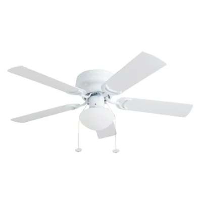 Coolfan Ventilador de Techo de 42 Pulgadas con Luz, 5 Aspas Reversibles de Madera con Control de Cadena, Modelo Bossa Nova
