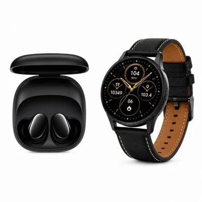 SMARTWATCH G-TIDE R5 NEGRO + AUDIFONOS REDMI BUDS 6 PLAY NEGRO