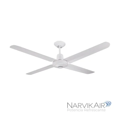 Narvik Ventilador de Techo de 56" Con 4 Aspas de Aluminio con Control de Pared Industrial NA-C56MW