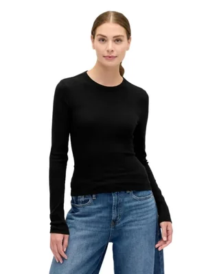 Playera GAP manga larga negro talla XS