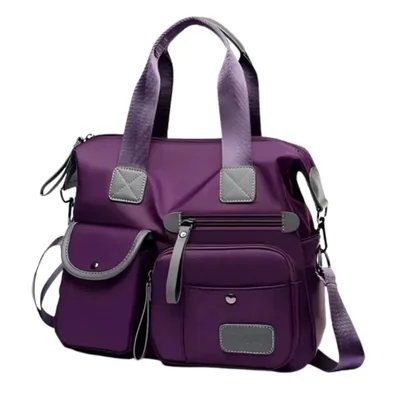 Bolsa Bandolera para Mujer, Impermeable Color Morado