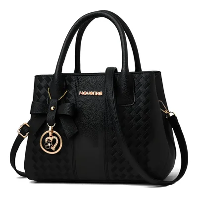 Bolso Bandolera De Moda De Gran Capacidad Color Negro