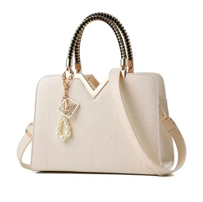 Bolso de Dama Elegante Impermeable Color Blanco