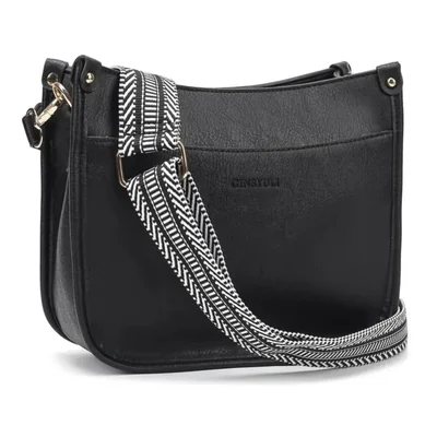 Bolsa Bandolera Para Mujer Impermeable Color Negro
