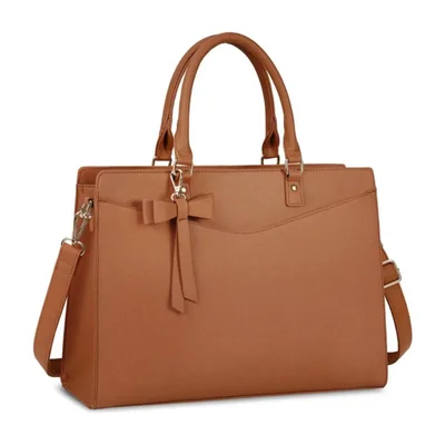 Bolso de Cuero con Correa Ajustable Color Café
