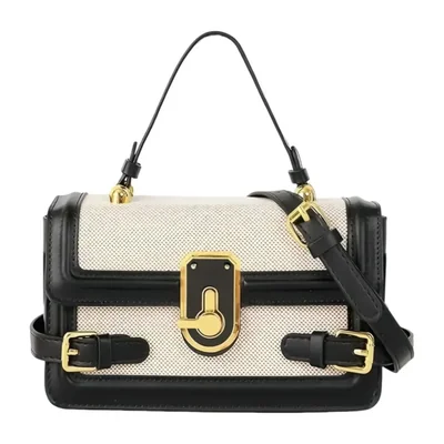 Bolso Bandolera para Dama Elegante Color Blanco y Negro