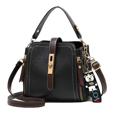 Bolsa Bandolera Mujer Gran Capacidad Color Negro