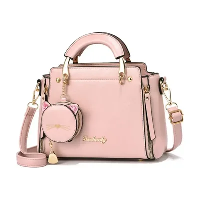 Bolsa Bandolera de Mujer con Bolsillos Color Rosa