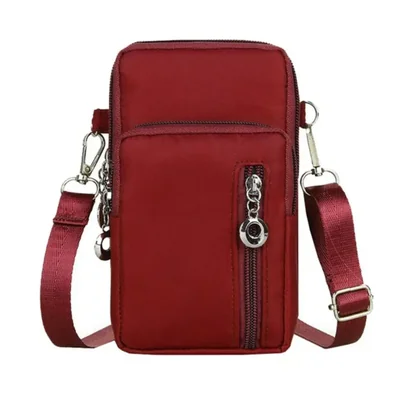 Bolso Bandolera Impermeable Multifuncional Casual Color Rojo