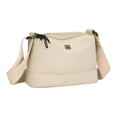 Bolso Suave De Hombro Para Mujer Color Beige