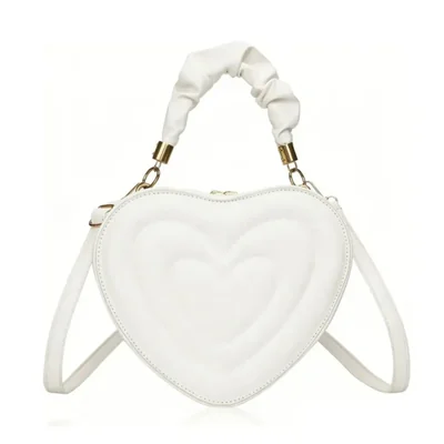 Bolso De Forma De Corazón para Dama Color Blanco