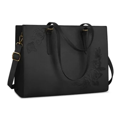 Bolsa De Mujer Bandoleras de Moda 15.6 Portafolios para Laptop Color Negro