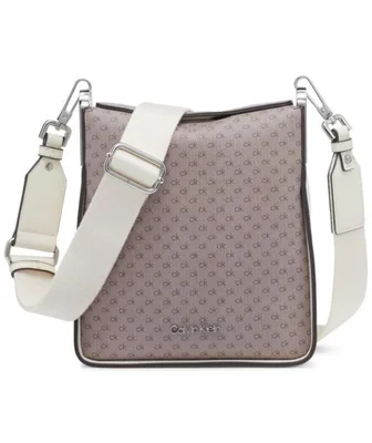 Bandolera Calvin Klein Fay Almond/Taupe/Cherub White