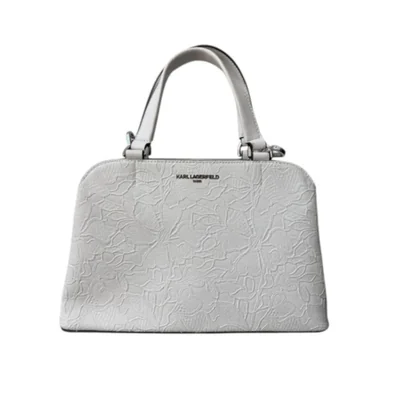 Bolsa Shoulder Karl Lagerfeld Satchel Maybelle White Flowers