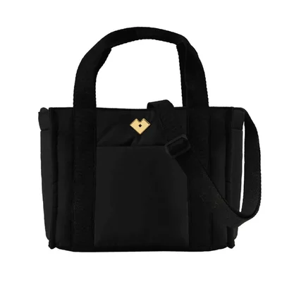 Bolsa tipo tote luckyly múlticompartimentos repelente al agua siena negro