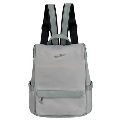 Bolsa Back Pack para dama color Azul /Gris