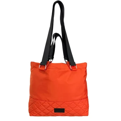 Tote bag de dama Michel Domit incluye cosmetiquera y monedero color Naranja
