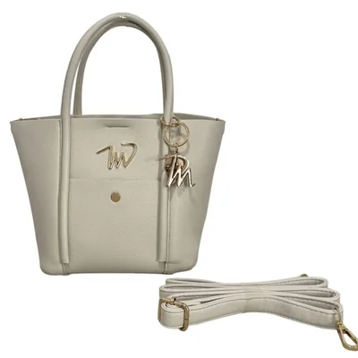 Bolso de dama Michel Domit color Ivory
