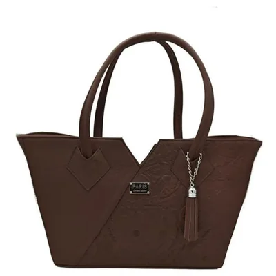 Bolsa en Piel Vacuno Cincelada Fana Lorena Chocolate