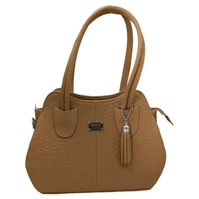 Bolsa en Piel Vacuno Cincelada Fana Cleopatra Camel