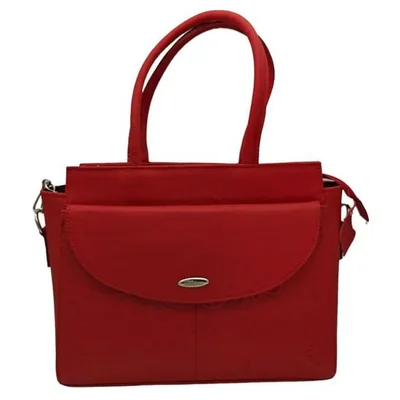 Bolsa en Piel Vacuno Cincelada Fana Francis Rojo