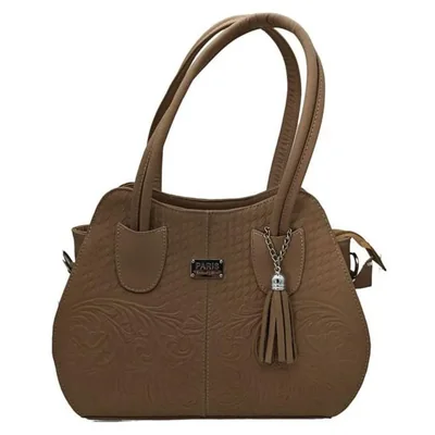 Bolsa en Piel Vacuno Cincelada Fana Cleopatra Avellana