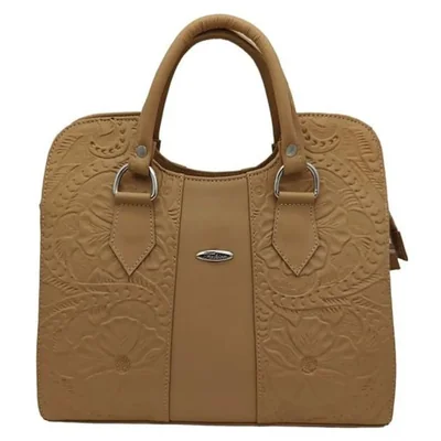 Bolsa en Piel Vacuno Cincelada Fana Thaliss Camel