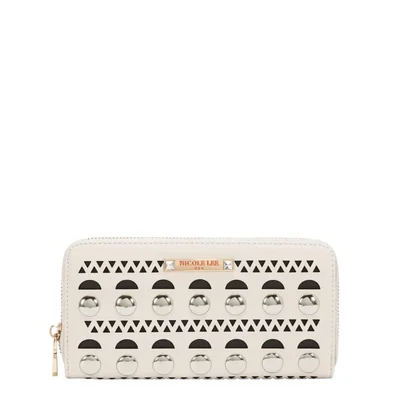 Cartera Nicole Beis Lee Corte Laser Diseño Geométrico SS26