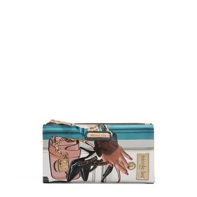 Cartera Amanda Nicole Lee Beis Flexible Estampada Emotion SS26