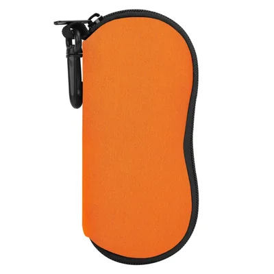 Estuche para Anteojos MoKo de Neopreno con Cierre y Clip Naranja