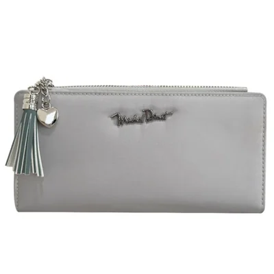Cartera de dama Michel Domit color Azul marino/Gris