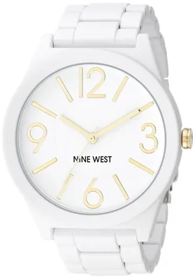 Reloj Nine West NW/1678WTWT para mujer recubierto de goma blanco