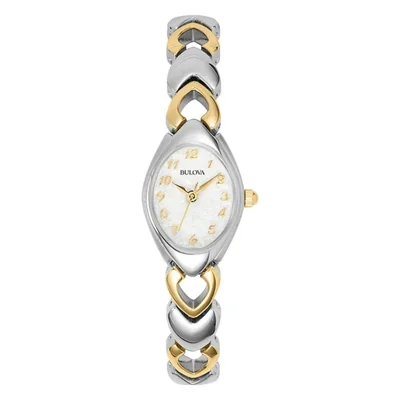 Reloj Bulova Classic de acero inoxidable bicolor 98V02 para mujer