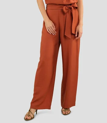 Pantalón con cinta Mujer